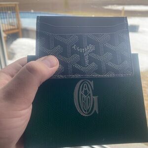 Goyard Black and White Card Holder
